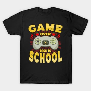 Funny Game Over Teacher Back To School T-Shirt